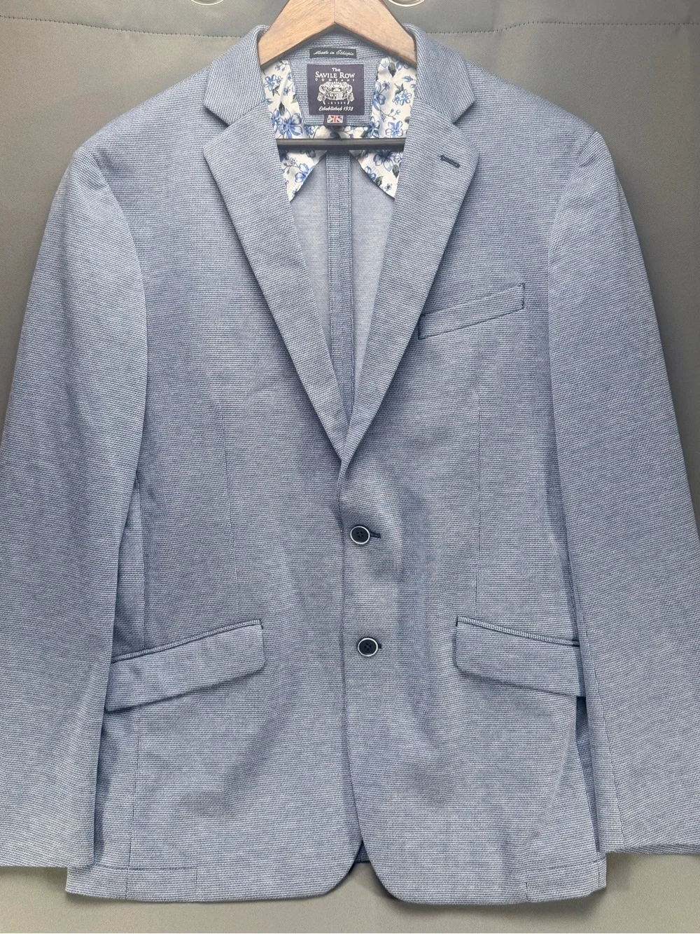 Savile Row Textured Knit Sport Coat - 44
